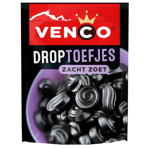 Venco Droptoefjes Soft Sweet Licorice GF (225g)