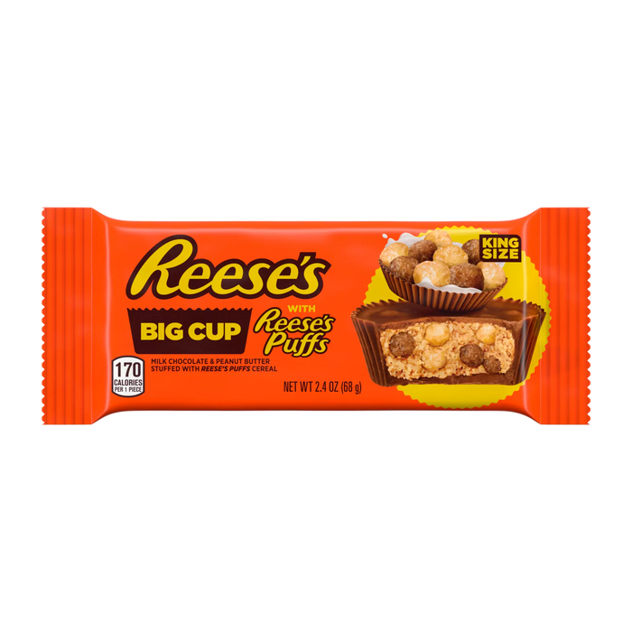 Reese's Big Cup w/Reese's Puffs - King Size (68g) - Candy Bouquet of St. Albert