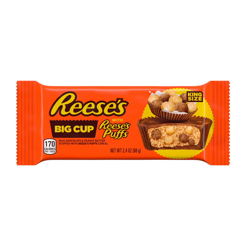 Reese's Big Cup w/Reese's Puffs - King Size (68g) - Candy Bouquet of St. Albert