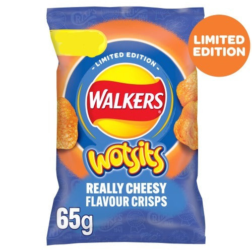 Walkers Limited Edition -  Wotsits Really Cheesy Crisps (65g) BBFSept30/23