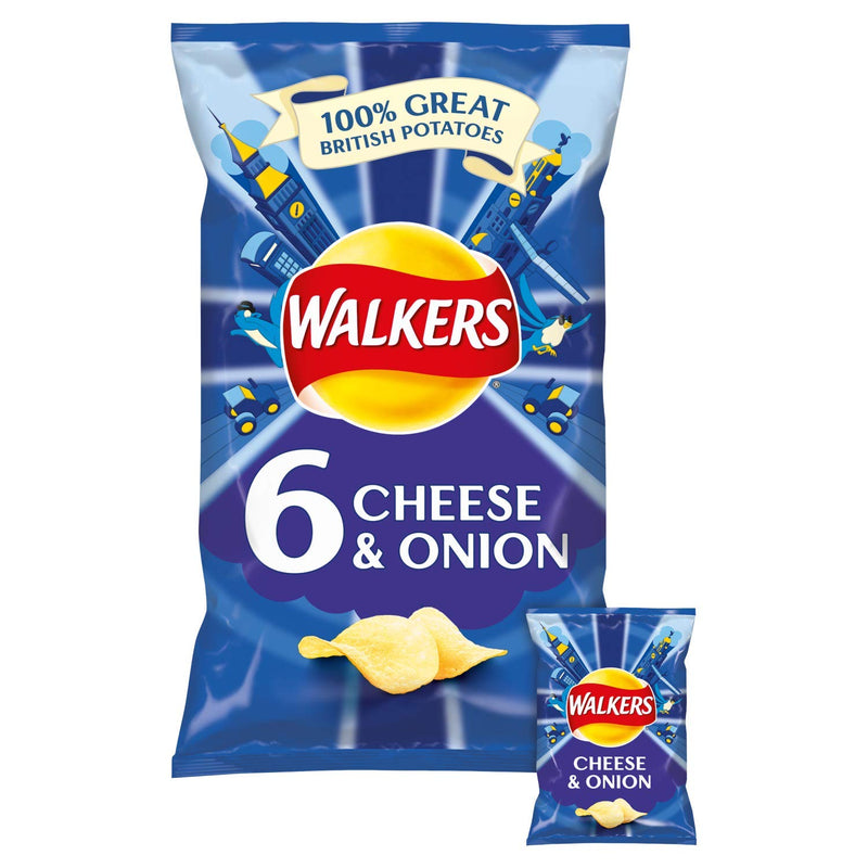 Walkers Cheese & Onion (6-Pack)