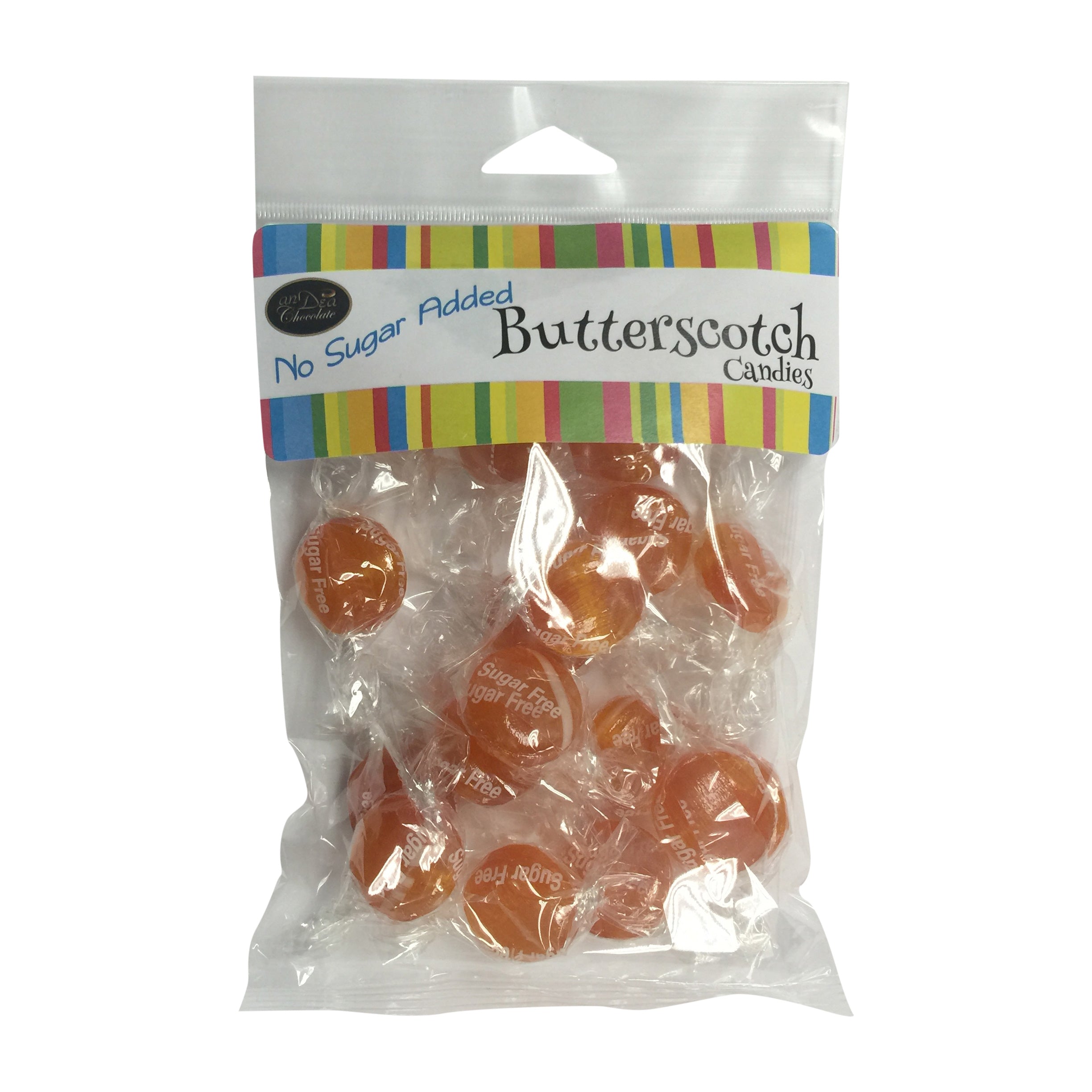 anDea Hard Butterscotch Discs No Sugar Added (100g)