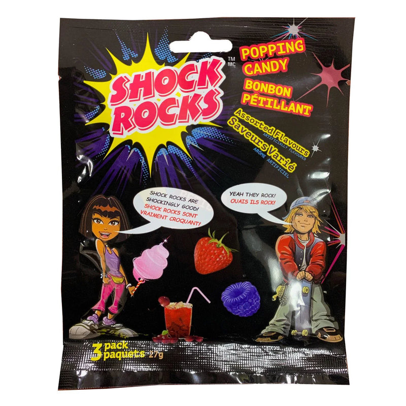 Shock Rocks Ft Shock Rocks Popping Candy Assorted Flavours (27g)