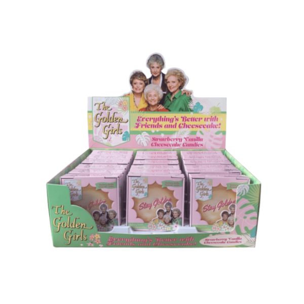 Golden Girls™ Strawberry Vanilla Cheesecake Shaped Mints w/ Tin (34g)