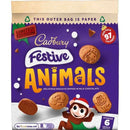 Cadbury® Festive Animals Chocolate Covered Biscuits (119g)