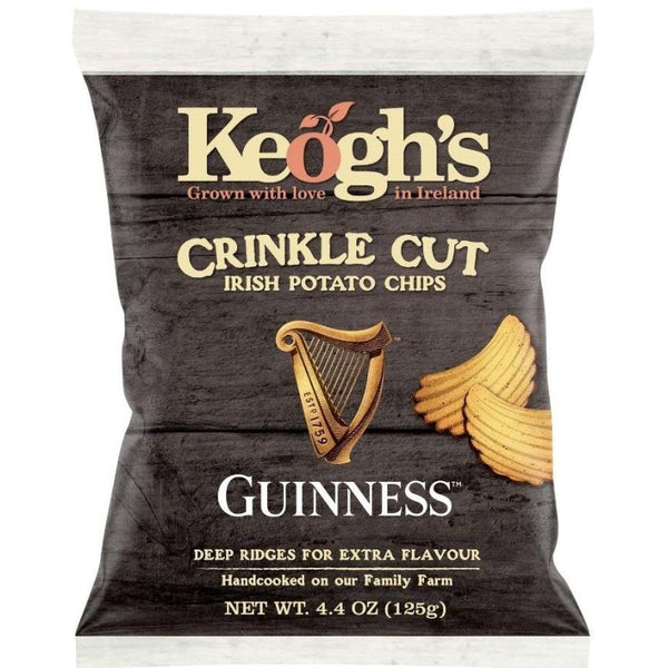 Keogh's Crinkle Cut Guinness Crisps (125g)