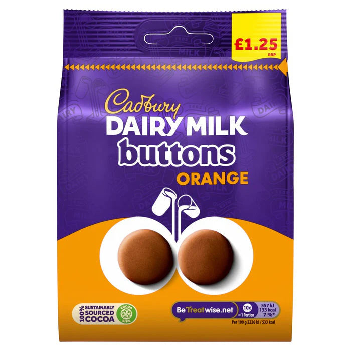 Cadbury® Dairy Milk Orange Buttons (85g)