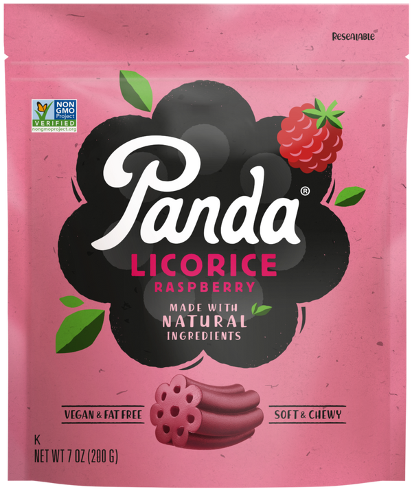 Panda Licorice Soft Raspberry (200g)