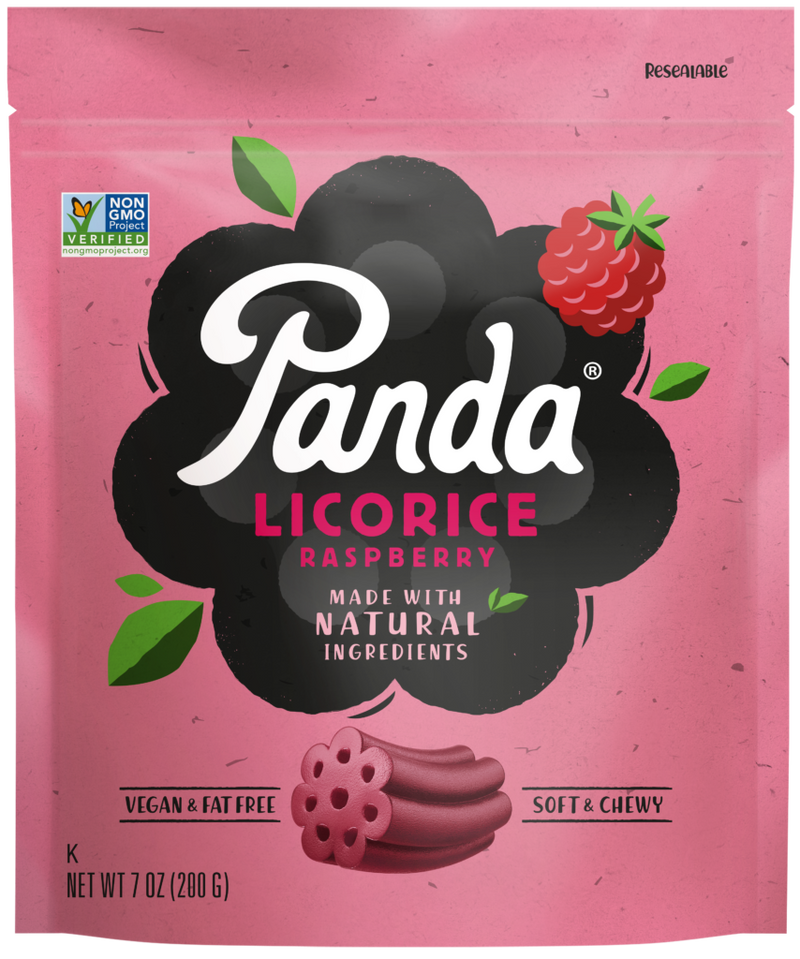 Panda Licorice Soft Raspberry (200g)