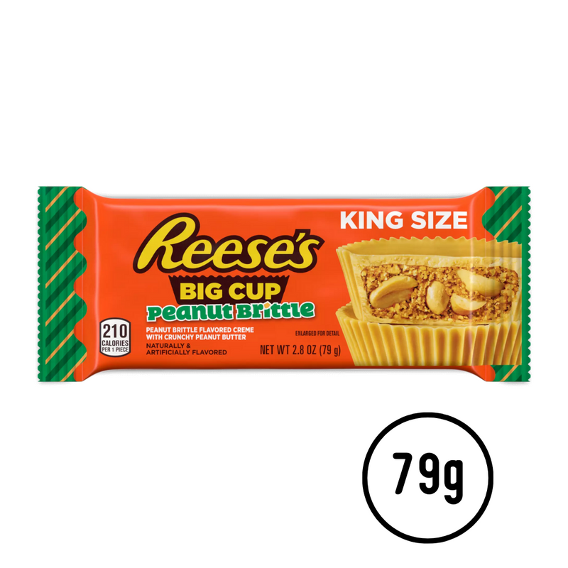 Reese's Big Cup Peanut Brittle - King-Size (79g) BBD JUL 2023 - Candy Bouquet of St. Albert