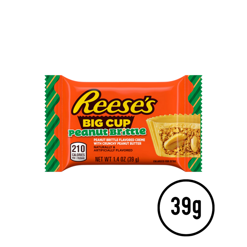 Reese's Big Cup Peanut Brittle - Standard Size (39g) - Candy Bouquet of St. Albert