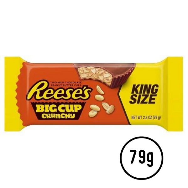 Reese's Big Cup Crunchy - King-Size (79g) - Candy Bouquet of St. Albert
