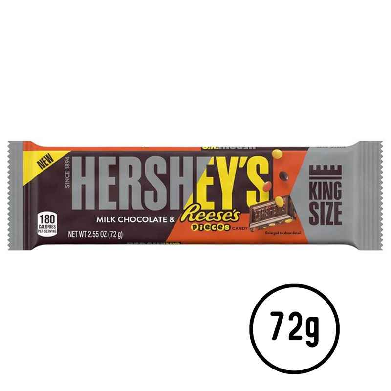 Hershey's® Milk Chocolate & Reese's® Pieces Bar - King Size (72g) - Candy Bouquet of St. Albert