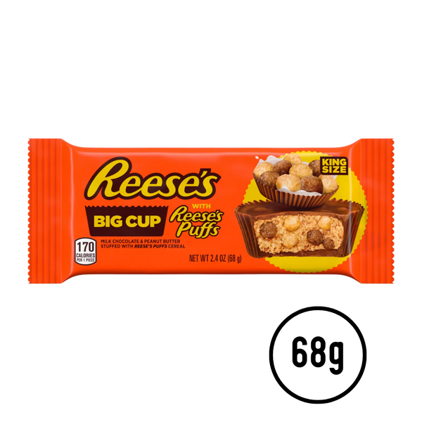 Reese's Big Cup w/Reese's Puffs - King Size (68g) - Candy Bouquet of St. Albert