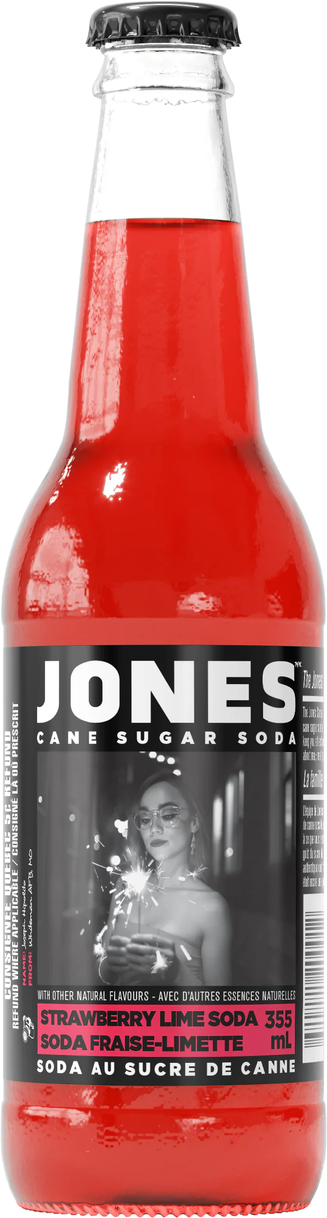 Jones Cane Sugar Strawberry Lime