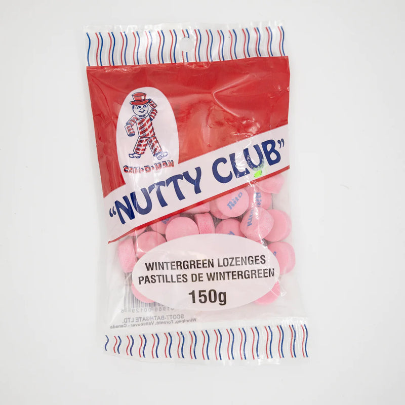 Nutty Club Wintergreen Lozenges (150g) - Candy Bouquet of St. Albert