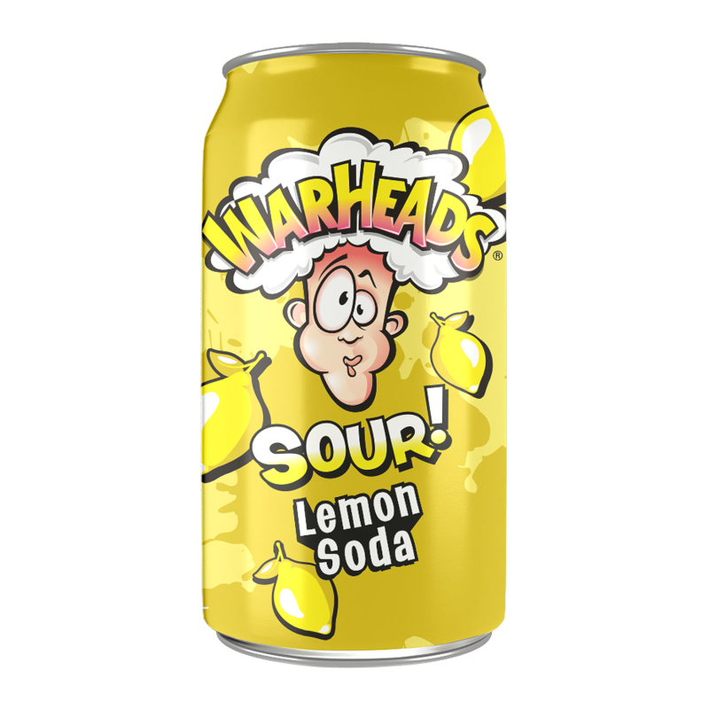 Warheads Sour Lemon Soda (355ml)