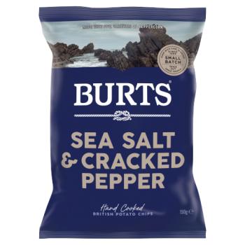 Burts Sea Salt & Cracked Pepper Hand Cooked British Potato Chips