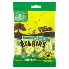 Walker's Nonsuch Banana Split Eclairs Toffees Bag (150g)