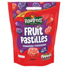 Rowntrees Fruit Pastilles - Strawberry & Blackcurrant (143g)