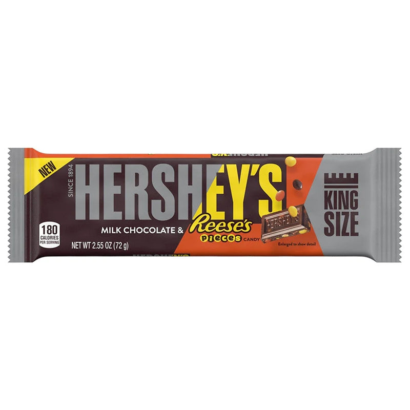 Hershey's® Milk Chocolate & Reese's® Pieces Bar - King Size (72g) - Candy Bouquet of St. Albert