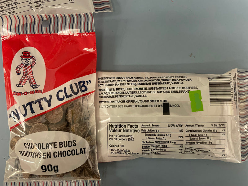 Nutty Club Chocolate Buds (90g) - Candy Bouquet of St. Albert