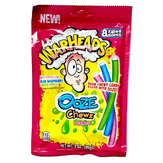 Warheads Ooze Chewz Ropes (85g) - Candy Bouquet of St. Albert