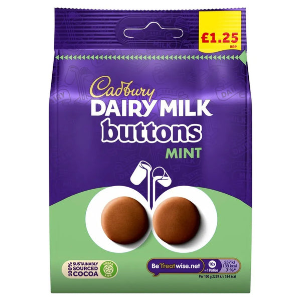 Cadbury® Dairy Milk Buttons - Mint (95g)