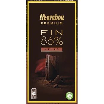 Marabou Premium 86% Dark Chocolate Bar (100g)
