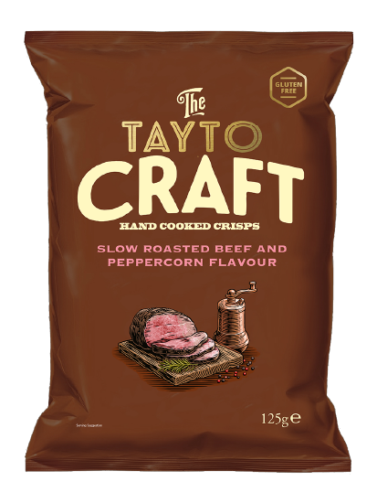 Tayto Hand Crafted Beef & Peppercorn (125g)