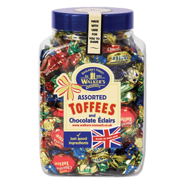 Walker's Nonsuch Assorted Toffees & Chocolates Jar (450g) - Candy Bouquet of St. Albert
