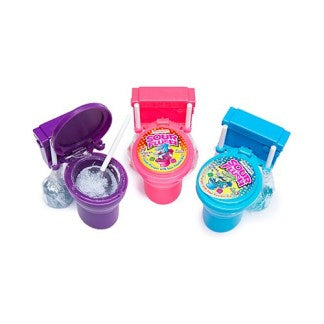 Exclusive Brands Sour Flush Toilets - Toy with Candy (39g) - Candy Bouquet of St. Albert