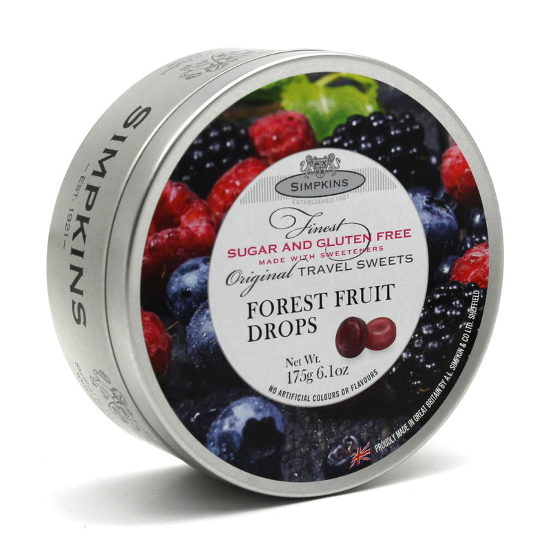 Simpkins Travel Sweets - Forest Fruit Drops Sugar & Gluten Free (175g) - Candy Bouquet of St. Albert