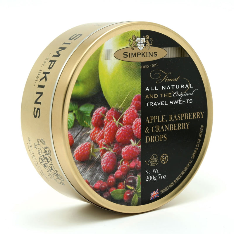 Simpkins Travel Sweets - Apple, Raspberry & Cranberry (200g) - Candy Bouquet of St. Albert