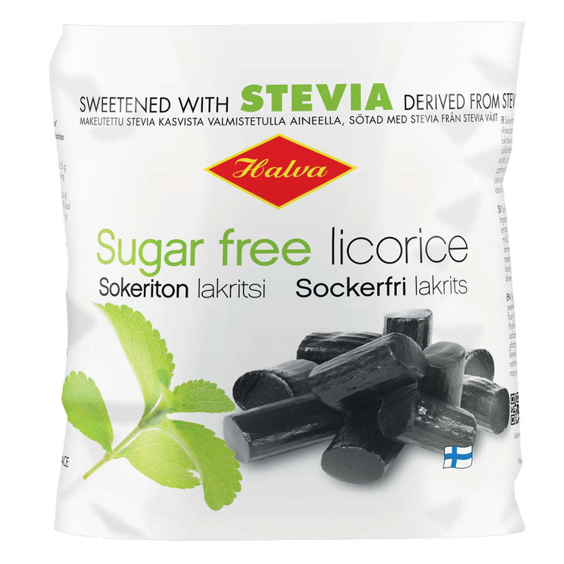 Halva Sugar-Free Licorice Sweetened w/Stevia - 90g - Candy Bouquet of St. Albert