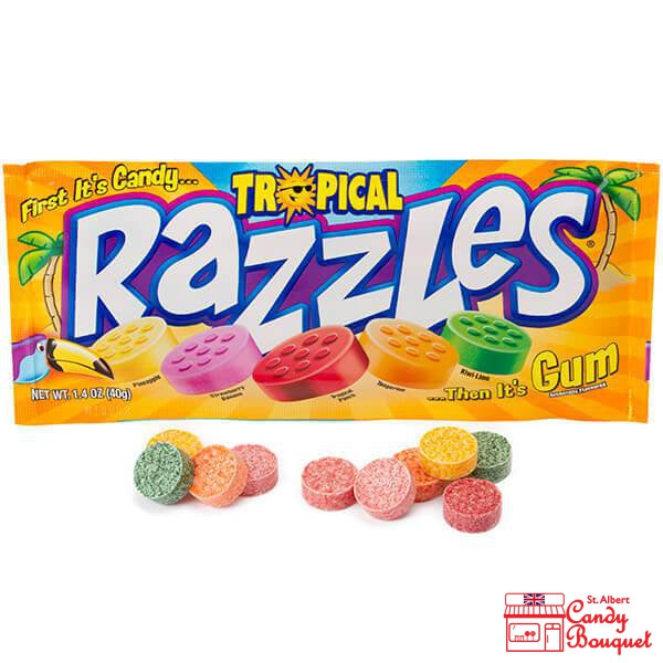 Razzles - Tropical (40g) - Candy Bouquet of St. Albert