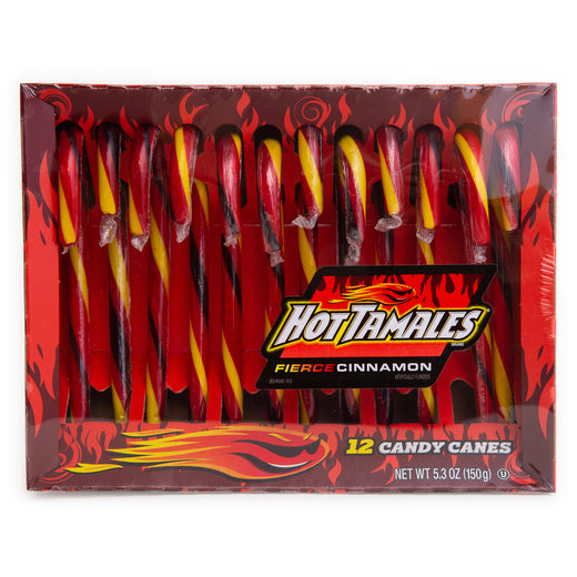 Hot Tamales Candy Canes Fierce Cinnamon (12 Count) - Candy Bouquet of St. Albert