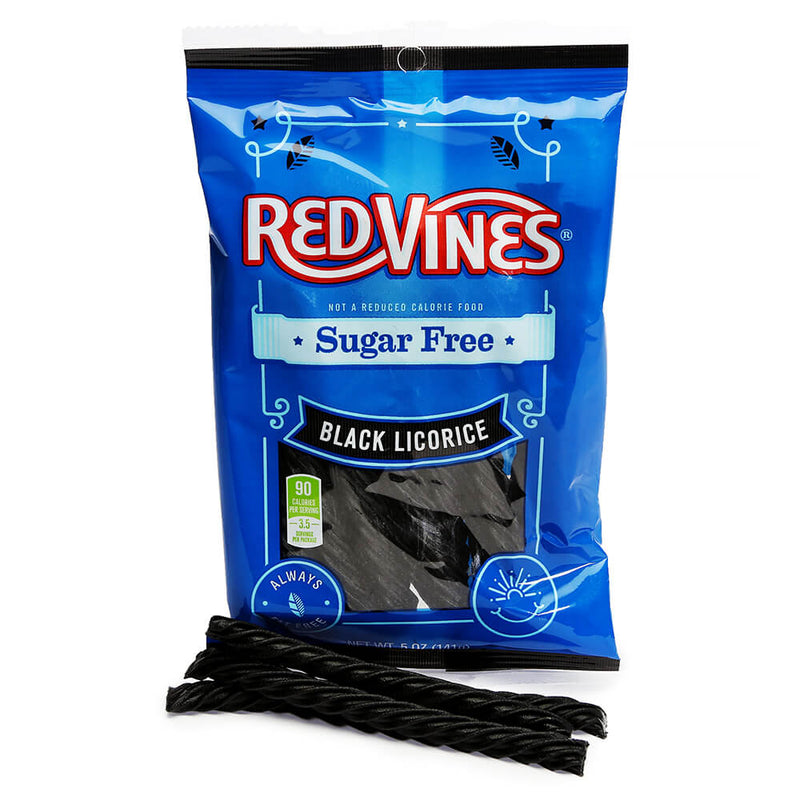 Red Vines Sugar-Free - Black Licorice (141g) - Candy Bouquet of St. Albert