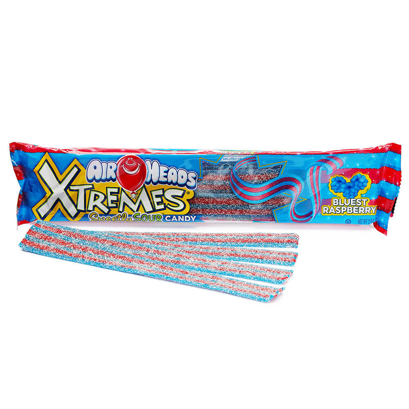 Airheads® Extremes Sour Belts - Blue Raspberry (57g) - Candy Bouquet of St. Albert