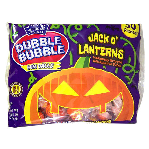 Dubble Bubble® Jack-O-Lantern Gumballs (50pcs) - Candy Bouquet of St. Albert
