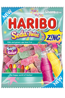 Haribo Soda Twist Zing - (160g) - Candy Bouquet of St. Albert
