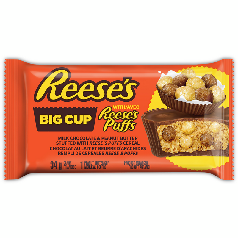 Reese's Big Cup w/Reese's Puffs - Standard Size (34g) - Candy Bouquet of St. Albert