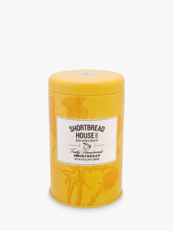 House of Edinburgh Shortbread Tin Sicillian Lemon Recipe (140g) - Candy Bouquet of St. Albert