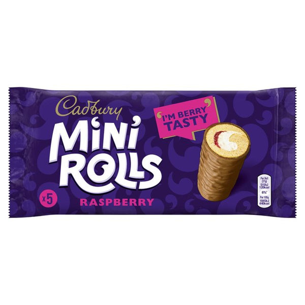 Cadbury Mini Rolls Raspberry (5 Rolls) - Candy Bouquet of St. Albert