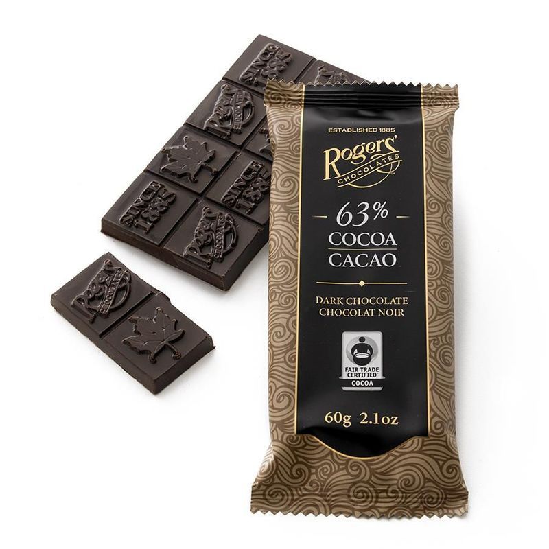 Rogers 63% Dark Chocolate Bar (60g) - Candy Bouquet of St. Albert