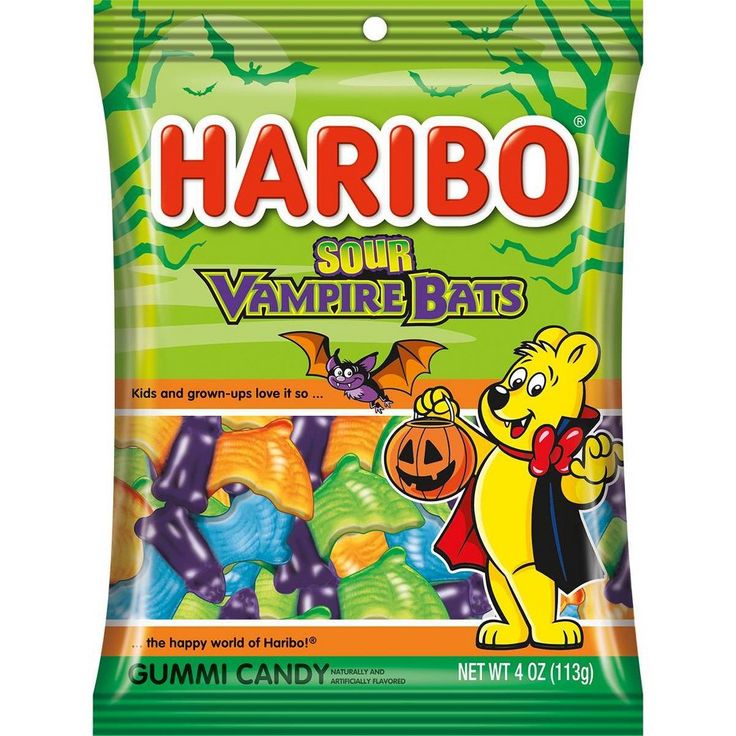 Haribo® Halloween Sour Vampire Bats  (114g) - Candy Bouquet of St. Albert