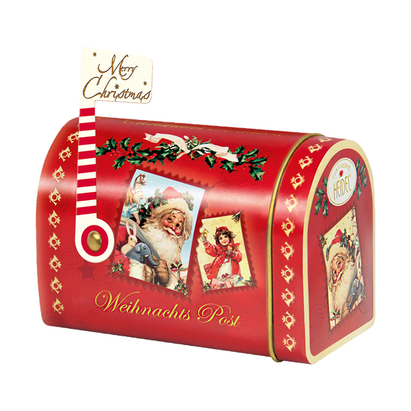 Heidel Milk Chocolate Pralines Mailbox Tin (95g) - Candy Bouquet of St. Albert
