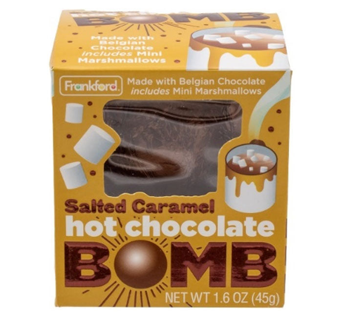 Hot Chocolate Melting Bombs - Salted Caramel (45g) - Candy Bouquet of St. Albert
