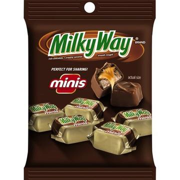 Mars® Milky Way Minis - Milk Chocolate Peg Bag (75g) - Candy Bouquet of St. Albert