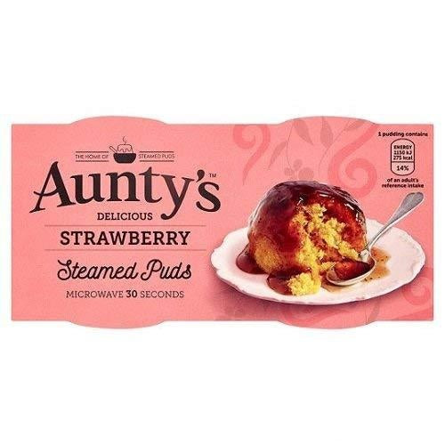Aunty's Steamed Puds - Strawberry (2x95g) BBF JUNE 3 2023 - Candy Bouquet of St. Albert